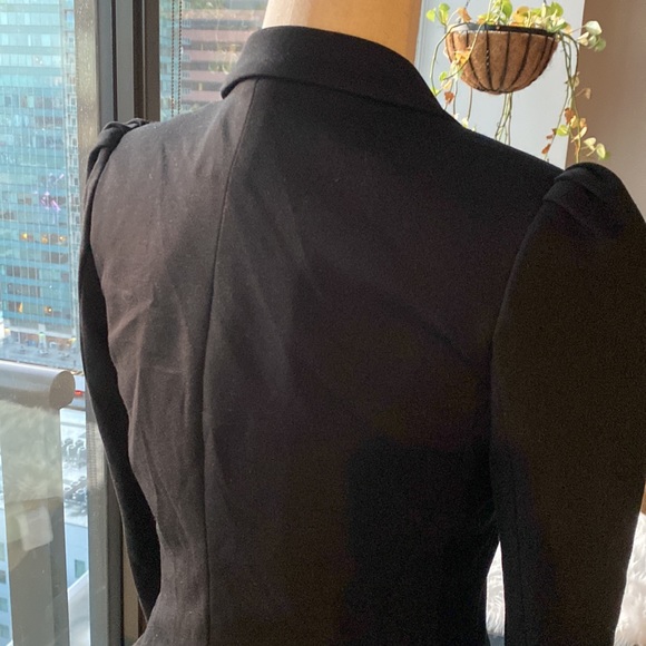 Elizabeth and James Fitted Structured blazer jacket with silk tie around waist - Picture 10 of 17